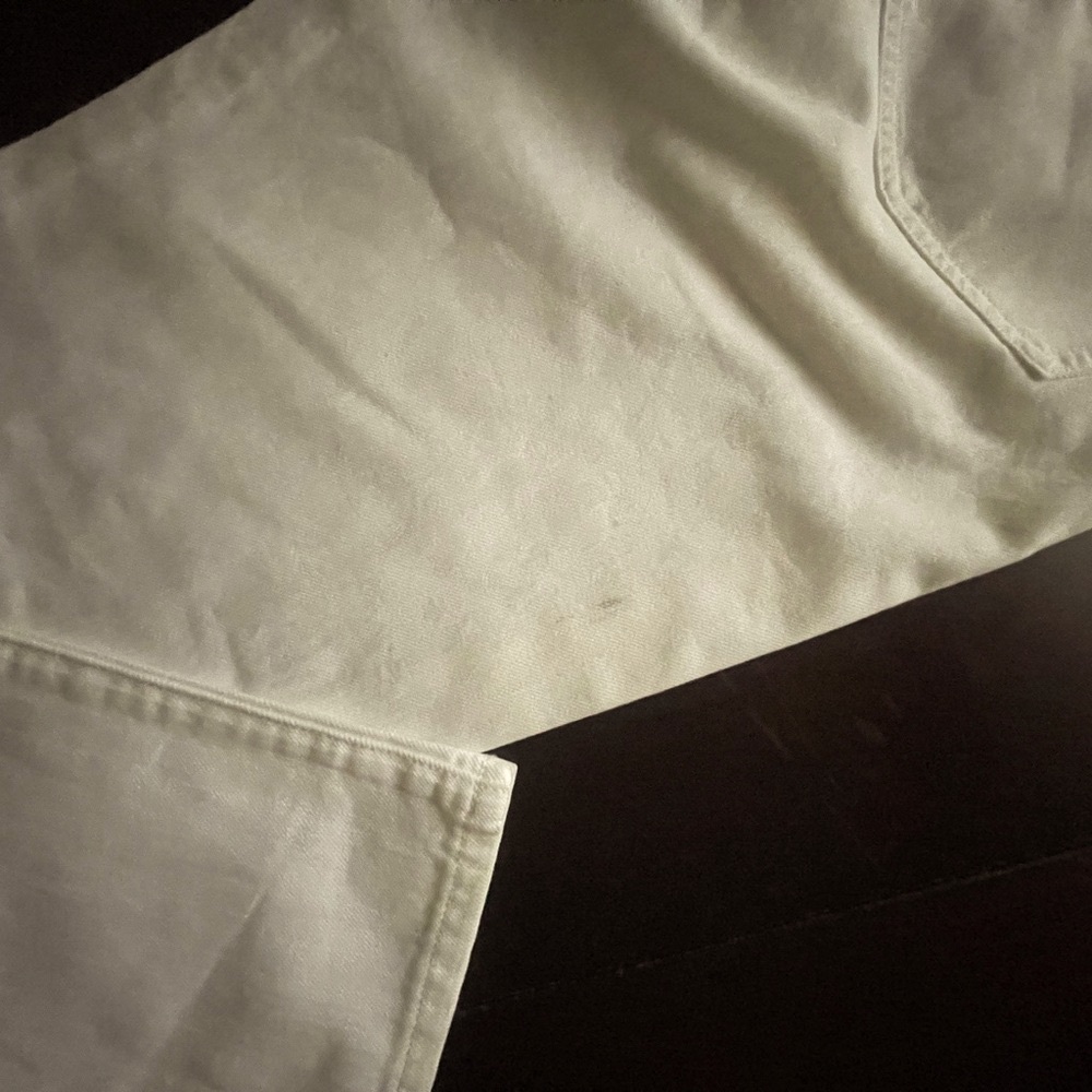 Burberry White Straight Leg Jeans with Seamless Stitching , NWT - Picture 7 of 12